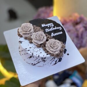 Premium Chocolate Cream Birthday Cake