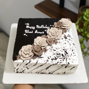 Premium Chocolate Cream Birthday Cake